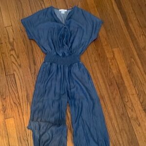 Elegant Lascana for Venus denim Blue Women's Jumpsuit size 2